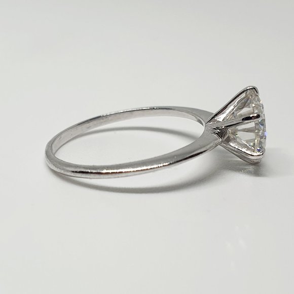 1.50Ct -7.5MM Round Moissanite  Ring In 14k Gold - Picture 3 of 7